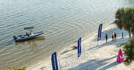 Melges RIB 625R on the beach