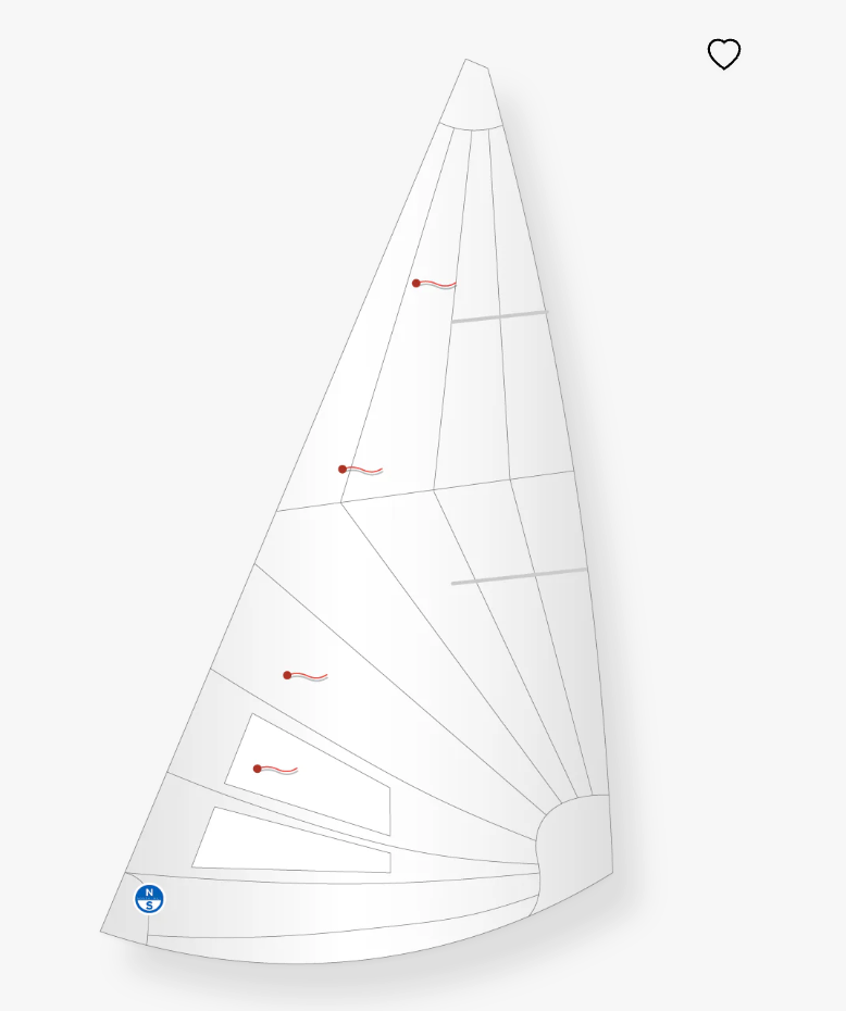 X Boat RAD Blue Jib