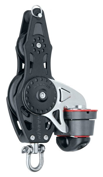 Harken 57 mm Fiddle Block — Swivel, Becket, Cam Cleat – Melges