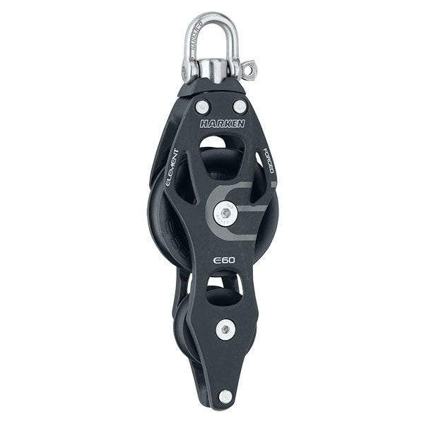 60 mm Aluminum Element Fiddle Block - Swivel, Harken 6263 – Melges