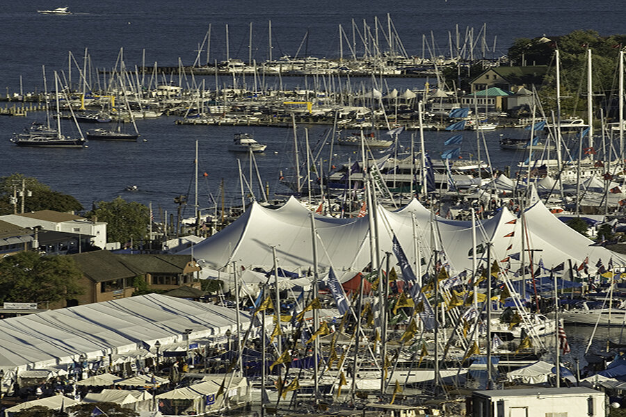 Aerial image of Annapolis Boat Show